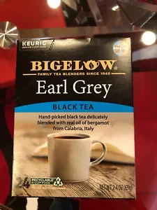 BIGELOW EARL GRIS TÉ NEGRO CAFEÍNA KEURIG K-CUP VAINAS 24CT - Imagen 1 de 2