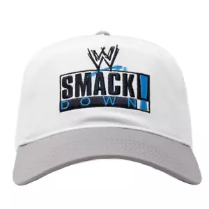 WWE SmackDown Ripple Junction Men's Snapback Hat Cap White/Gray NEW - Picture 1 of 4