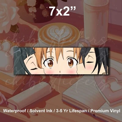 Asuna Yuuki Kirigaya Kazuto Sword Art Online Anime Vinyl Sticker Waterproof - Image 1 of 2