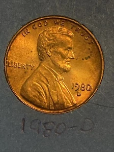 1980 D Lincoln Memorial Cent • Buy 10+ Get 40% Off • #O529 • AU - Picture 1 of 2
