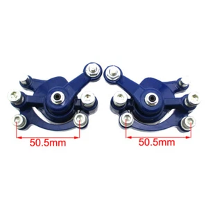 Blue Front & Rear Disc Brake Caliper For 2 Stroke 47cc 49cc Pocket Bike Minimoto - Picture 1 of 8
