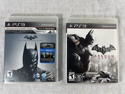 Batman: Arkham Origins Knightfall e Arkham City gioco per PlayStation 3 PS3 ottime condizioni - Immagine 1 di 4