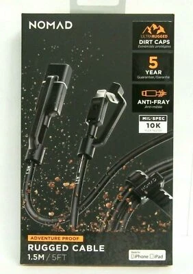 NEW Nomad 5 ft Adventure Proof Rugged 8-Pin USB Cable Sync Charge for Apple - Image 1 of 4