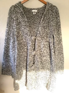 Sophie Max Damen Strickjacke mit Kapuze Wollmischung Pullover XS Cottagecore Cozy Vibes - Bild 1 von 10