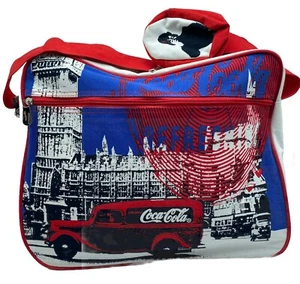 Coca-Cola Collectibles Canvas Crossbody Weekender School Bag - Picture 1 of 17