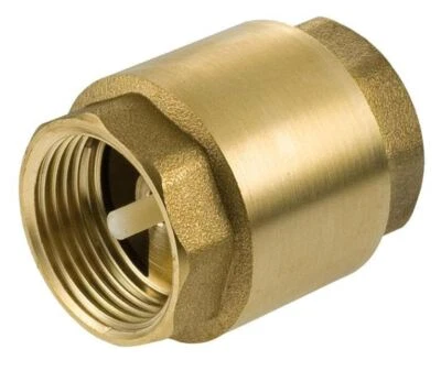 INVENA 1" to 3" Inch BSP Brass Check Non-Return Valve Female With Plastic Insert