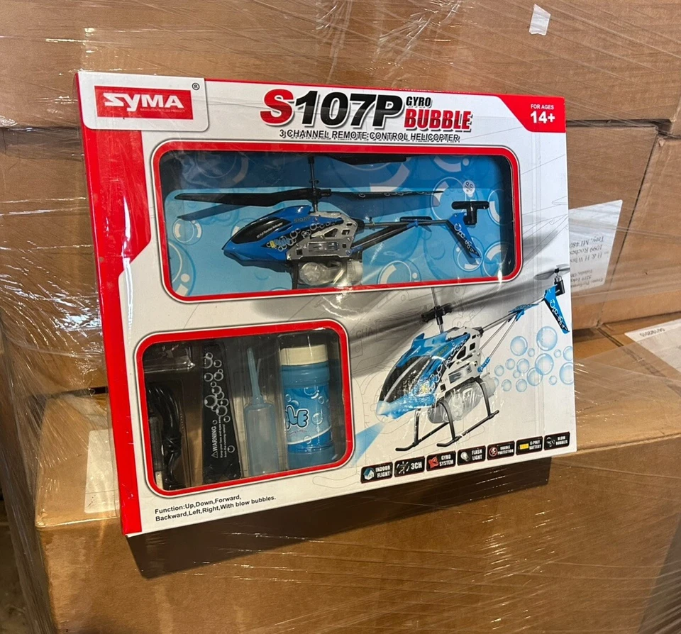 REMOTE CONTROL TOY HELICOPTER!! With Bubbles!! KIDS/ADULT Fun For Everyone!! - Image 1 of 1