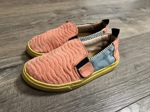 Toms Toddler Tiny Classic Canvas Loafer Shoes Size T11 Pink Multi Kids Slip On - Picture 1 of 16