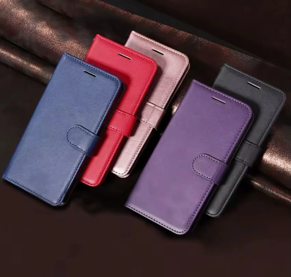 Leather Wallet Flip Case For iPhone 17 Pro Max,Se,7,8,16 Pro Max,14,11,12,17 Air - Image 1 of 4