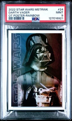 2022 Topps Star Wars Masterwork Original Trilogy Posters Darth Vader /299 PSA 9 - Image 1 of 2