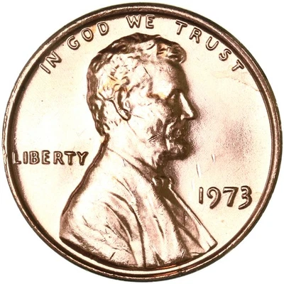 1973 (P) Lincoln Memorial Cent BU Penny US Coin - Image 1 of 4