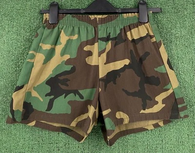 Vintage 80’s Camo Camoflage Cotton Poly Shorts Women’s Size XS USA Made - Image 1 of 4