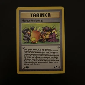 Pokemon TCG Karte - Trainer Herausforderung 1.Edition Deutsch 74/82 Team Rocket - Bild 1 von 2