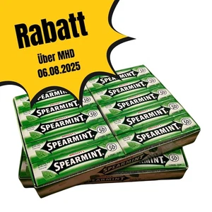 Wrigley's Spearmint 40x5 Tiras Chicle (Total 200 uds.) - MHD: 06.08.2025 - Imagen 1 de 3