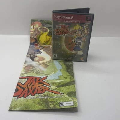 Jak and Daxter: The Precursor Legacy (Sony PlayStation 2, 2002) No Manual W/ Map - Image 1 of 4