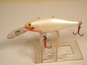 Rapala Shad Rap Deep Runner SR7 Pearl White wood crankbait lure - Picture 1 of 3