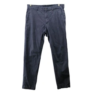Pantalones chinos Brooks Brothers rojo polar para hombre 34x32 azul marino calce ajustado frente plano - Imagen 1 de 10