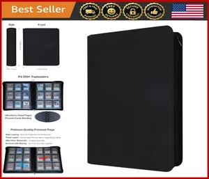 504 Card Toploader Binder, 9-Pocket Sleeves for TCG & Sports Cards, 3"x4" - Picture 1 of 8