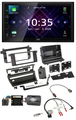 JVC DAB 2DIN Lenkrad Bluetooth USB Autoradio für BMW 3-er E46 2001-2006 1 Schalt - Bild 1 von 4