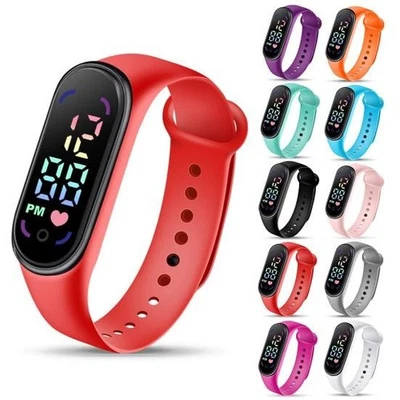Orologio Digitale da polso Cinturino Silicone Uomo Donna Unisex Bambino Sport - Immagine 1 di 4