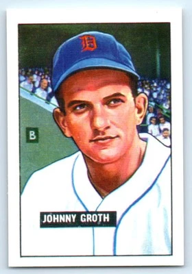 1986 Card Collectors 1951 Bowman (Reprint) #249 Johnny Groth Detroit Tigers - Image 1 of 2
