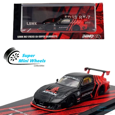 INNO64 1:64 LBWK Mazda RX7 FD3S LB-Super Silhouette ADVAN - Image 1 of 4