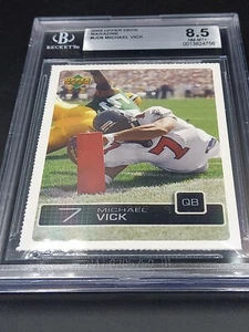 American Football Michael Vick UD6 Upper Deck 2003 Beckett 8.5 - Bild 1 von 2