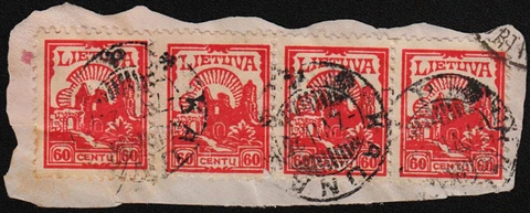 Lithuania 🇱🇹 1925 SC 170 cover cut. g2099 Cover