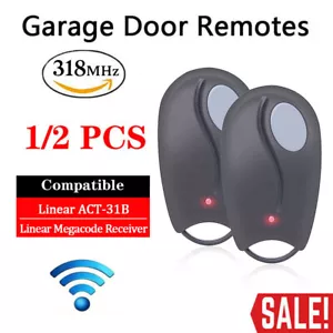 Control remoto de 2 puertas de garaje para megacódigo lineal MCT-3 DNT00089 1 botón transmisor - Imagen 1 de 13