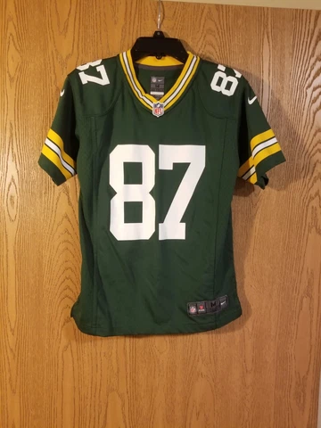 Green Bay Packers Jordy Nelson #87 Nike On Field Jersey Youth M 10/12 EUC Cover