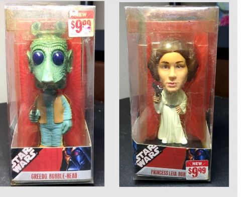 Star Wars Princess Leia & Greedo Funko Wacky Wobbler Bobblehead Figure Cover
