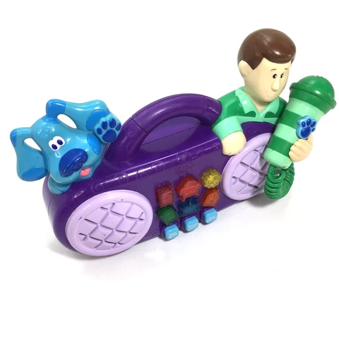 FOR PARTS OR REPAIR Blues Clues Steve Sing Along Radio Boombox Mic Karaoke 1999 Cover