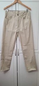 Levi's Vintage Gold BIG E STA-PREST Ivory Cotton twill Pants 33/29.5 - Picture 1 of 9