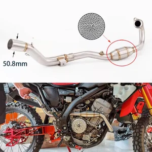 For Honda CRF250L / CRF300L Rally Motorcycle Exhaust Header Mid Link Pipe - Picture 1 of 6