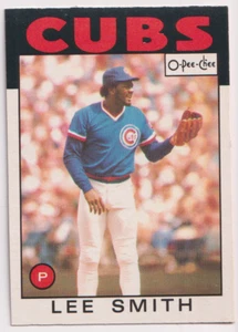 1986 O-Pee-Chee #355 Lee Smith Chicago Cubs HOF - Picture 1 of 2