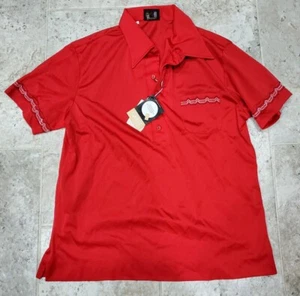 AMAZING NEW WITH TAGS VINTAGE TOWNCRAFT PENNEYS NYLON WESTERN SHIRT MEN'S LARGE - Picture 1 of 12