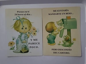 TARJETAS ADORABLES De Amor y Enamorados MOREHEAD MONTEVISTA Lote De 2 GREETINGS - Picture 1 of 9