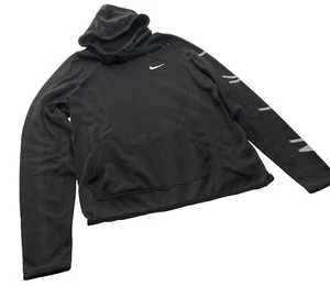 Nike Dri Fit Hoodie Medium Youth Black Unisex Sweater - Picture 1 of 4