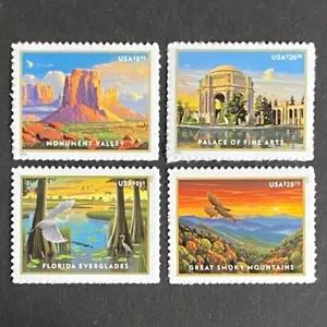USA 2022 2023 Stamps MNH Monument Valley Palace Everglades Mountains $74.30 US - Picture 1 of 11
