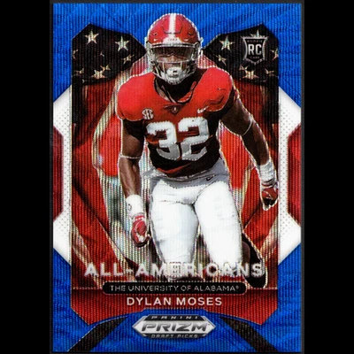 DYLAN MOSES 2021 Panini Prizm Draft Picks #190 All-Americans RC Blue Wave /249 - Image 1 of 2