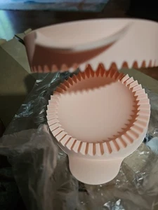 Tupperware Mini Tortenmaschine Knödel Krustenlos Sandwiches Empanada Form Pfirsich - Bild 1 von 3