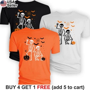 Anti-Trump Halloween T-Shirt Skelett FDT Kürbis lustig dezent Trumpkin BHA02 - Bild 1 von 20