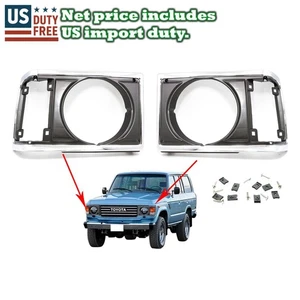 Head Light Lamp Door Set For Toyota Land Cruiser J60 BJ61 FJ60 61 FJ62 HJ60 HJ61 - Picture 1 of 6