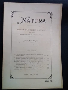 Natura - Rivista di scienze naturali - 1940 - Foto 1 di 6