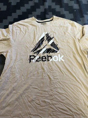 Camiseta de manga corta Reebok para hombre talla 3XL estampado gráfico tostado mezcla de algodón Foto 1 de 4