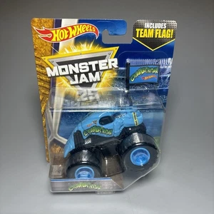 Hot Wheels Monster Jam Blue Crushstation Squadra Bandiera/Creature 1/64 - Foto 1 di 7