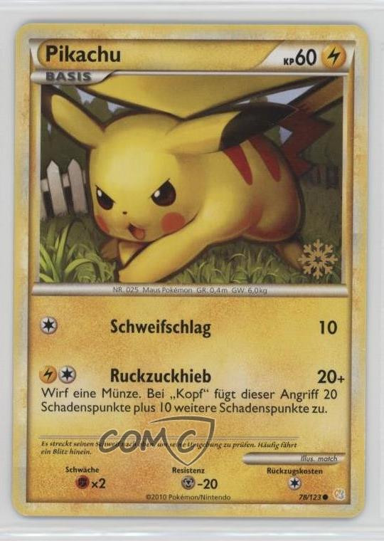 Pikachu Pokémon TCG German Individual Collectible Card Games Pikachu Pokémon TCG German Individual Collectible Card Games