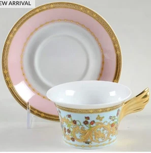 SEALED NIB VERSACE LE JARDIN TEA CUP/SAUCER SET - Picture 1 of 4