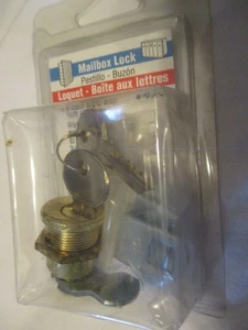 Mailbox Lock Brass Plated 3 Cam 5-Pin with Lock Nut S-4648C Prime Line New NOS - Picture 1 of 4