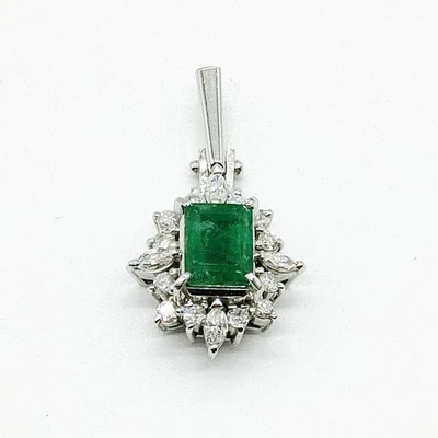 Joyería Colgante Cabeza Esmeralda 1.45ct Platino 456025 Foto 1 de 4